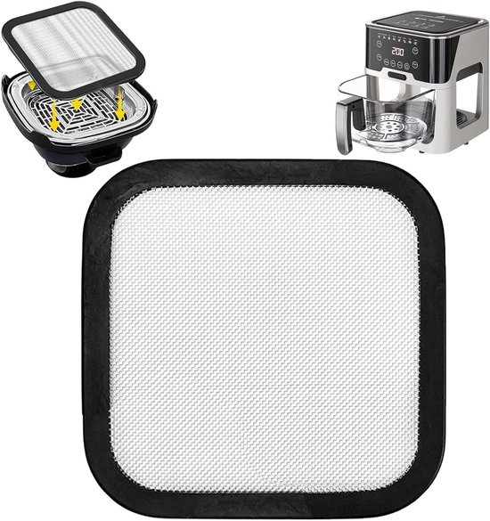RVS Spatbescherming, Fijn Gaas Vet Spatbescherming voor Airfryer Accessoires, Ideaal voor Koken en Bakken met Hoge Temperatuur, Geschikt voor Diverse Modellen