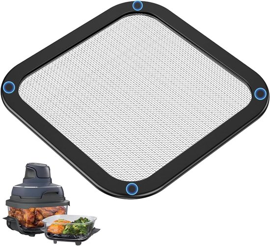 RVS Spatbescherming voor Airfryer - Magnetisch Fijn Gaas, Siliconen, Geschikt voor Buitengebruik, Vet Spatbescherming, Keukenaccessoires van Merkloos