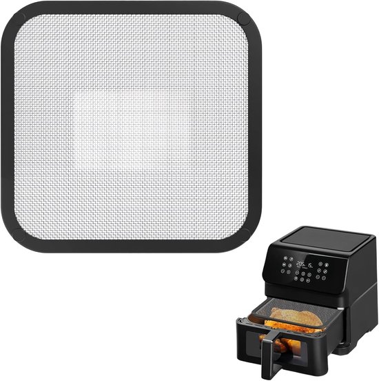 RVS Spatdeksel voor Airfryer, Magnetisch Spatdeksel voor Frituurpan, Bescherming tegen Spatten en Vlekken, Geschikt voor Diverse Airfryer Modellen van Merkloos