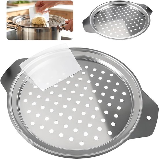 RVS Spätzlepers met Schraper - Ideaal voor het Maken van Verse Spätzle, Pasta en Noodles