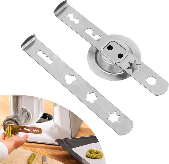 RVS Spuitmond met Verbinding voor Vleesmolens - 8 Patroon Spuitmond voor Taarten, Koekjes en Gebak