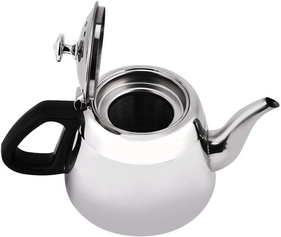 RVS Theepot van 1,5L/2L met Filter - Ideaal voor Koffie, Thee en Gezellige Familiebijeenkomsten