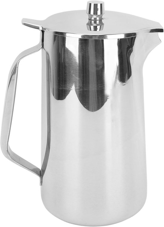 RVS Theepot van 2L met Ergonomische Handgreep, Ideaal voor Thee, Sap en Koffie met Grote Capaciteit van Merkloos
