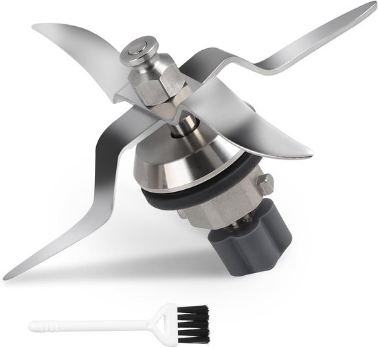 RVS Vervangingsmes voor Monsieur Cuisine Connect en Smart - Inclusief Sealing Ring en Schoonmaakborstel voor Efficiënt Koken