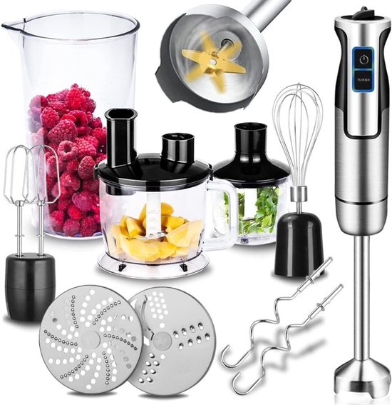 RVV® Mixer staafmixer - Mixer - Mixer handmixer - Zilver - ‎35cm x 19cm x 26cm van Merkloos