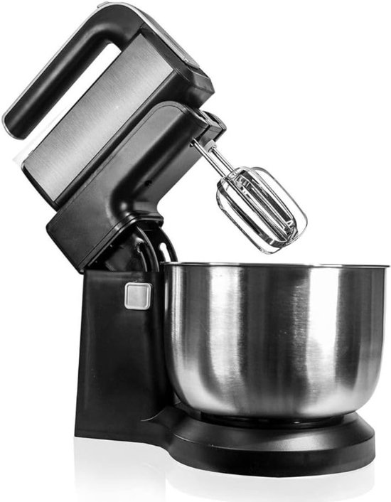 RWB® Mixer met Mengkom - Keuken Mixer - Mix Machine - Zwart - 32 x 23 x 23 cm van Merkloos
