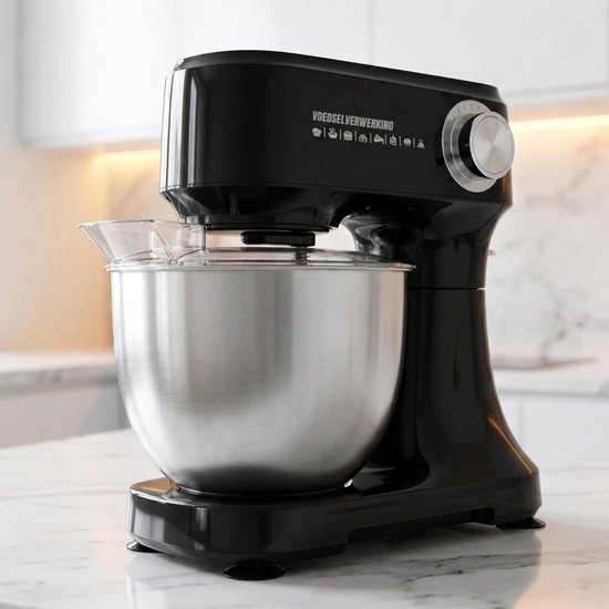 RWB® Mixer met Mengkom - Keuken Mixer - Mix Machine - Zwart - 44 x 25 x 35 cm