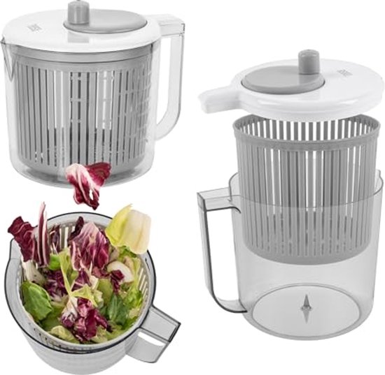 Salad centrifuge 2.5 L - Handige keukenaccessoire voor snel drogen van Merkloos