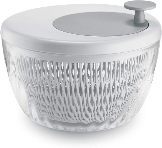 Salade Centrifuge - Groente Droger - Verse Salades Maken - Vers Houdend Deksel - Ø 26 x 19 cm - Wit