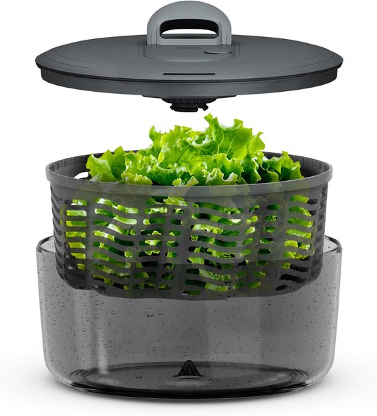 Salade Centrifuge Klein met Antislipvoet en Inklapbaar Handvat - Vaatwasserbestendig van Merkloos