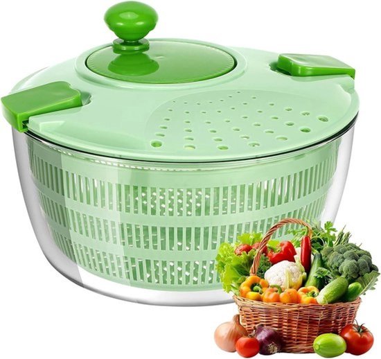 Salade Centrifuge met Deksel - Effectief Drogen van Groenten