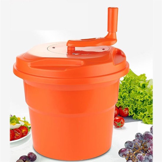Salade Spinner - Groente Droger - Groenten Drogen - Handsfree Bediening - 10L - Wit