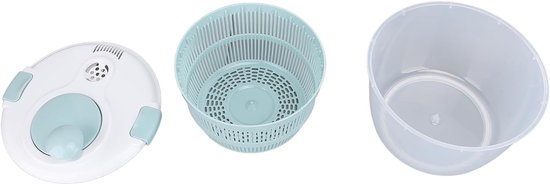 Salade Spinner - Groente Droger - Snel Salade Maken - Multifunctioneel Vergiet - 5 Liter - Blauw