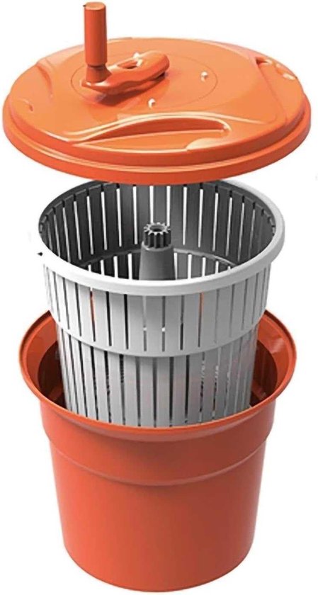 Salade Spinner - Sla Droger - Keuken Gebruik - Grote Capaciteit - 5 Gallon - Wit van Merkloos