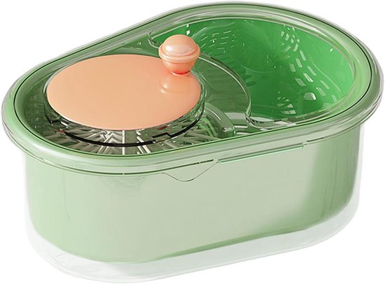 Salade Spinner - Sla Wasmachine - Groenten Wassen - Handslinger Bediening - 347 x 267 x 206 cm - Groen