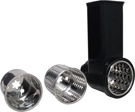 Saladebereider - Keuken accessoire - Maaltijden bereiden - Verschillende snij-opties - 500 Gram - Zwart RVS van Merkloos