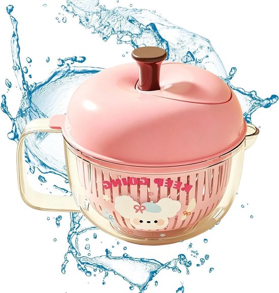 Saladecentrifuge - Fruitspinner Keuken - Groente Wassen - Eén-druk Rem - 21x17cm - Geel