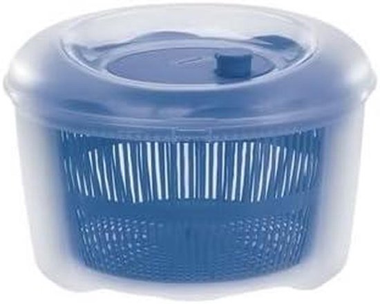 Saladecentrifuge - Groente droger - Salades bereiden - Handmatige bediening - 45 Liter - Oceaan Kleur van Merkloos