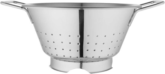 Saladecentrifuge - Groente Droger - Snel Salades Maken - Roestvrij Staal - 24 cm Diameter - Zilver van Merkloos
