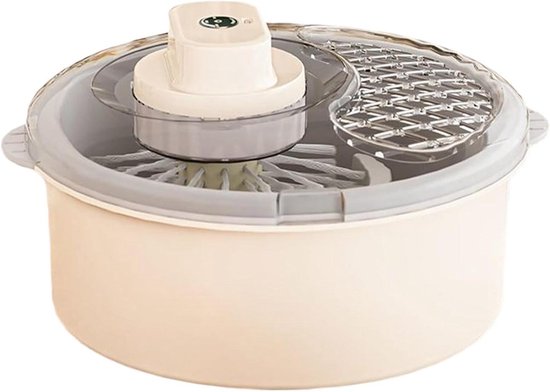 Saladespinner Fruitwasser - Groentemand Droger - Groenten Fruit Wassen - Handmatig Elektrisch - 23 x 33 x 23 cm - Meerkleurig