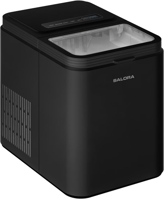 Salora ICEMAKER12B ijsblokjesmachine - 12 kg per 24 uur - 2 ijsformaten - Vers ijs in 6-9 minuten - Matzwart