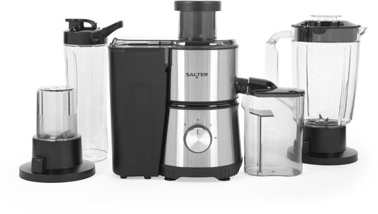 Salter 4-in-1 Juicer & Blender - 2 snelheden - Diverse accessoires van Merkloos