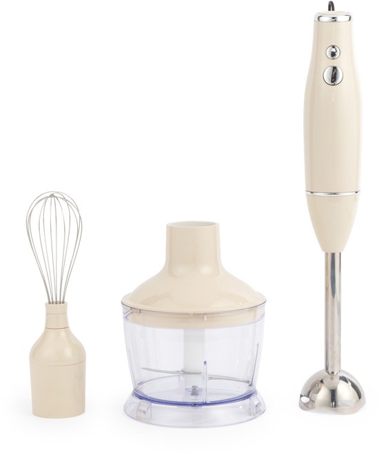 Salter Retro 3-in-1 Blender Set – 600W | 2 Snelheden | Crème van Salter