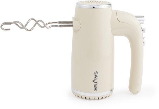 Salter Retro Handmixer - 400 W - Verwijderbare Accessoires - Crème van Salter