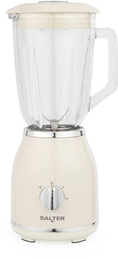 Salter Retro Kan Blender - 1,5 L Glazen Kan - Crème van Salter