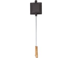 Sandwich Bakvorm - Boterham Pan - Ontbijt Maken - Gietijzeren Kwaliteit - 53x11 cm - Zwart