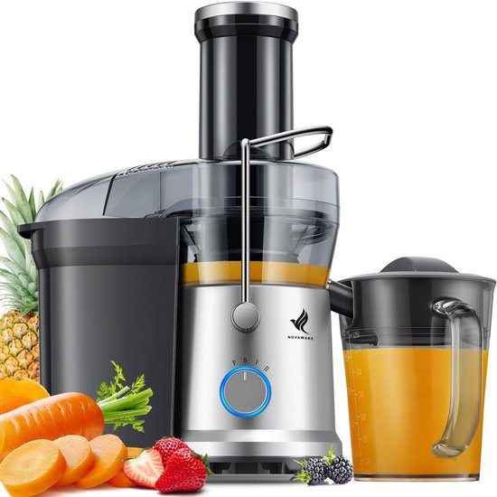 Sapcentrifuge 1.25L - 1200W vermogen - Grote vulopening - Snel en eenvoudig sap maken - SnelShoppen