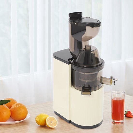 Sapcentrifuge - 800 W Vermogen - 500 ml Inhoud - ABS Materiaal - Beige Kleur - Slow Juicer