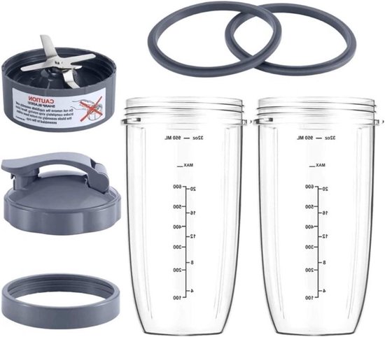 Sapcentrifuge Bekerset - Vervangende Beker Set - Sap Maken - Voedselveilig Plastic - 32OZ - Transparant