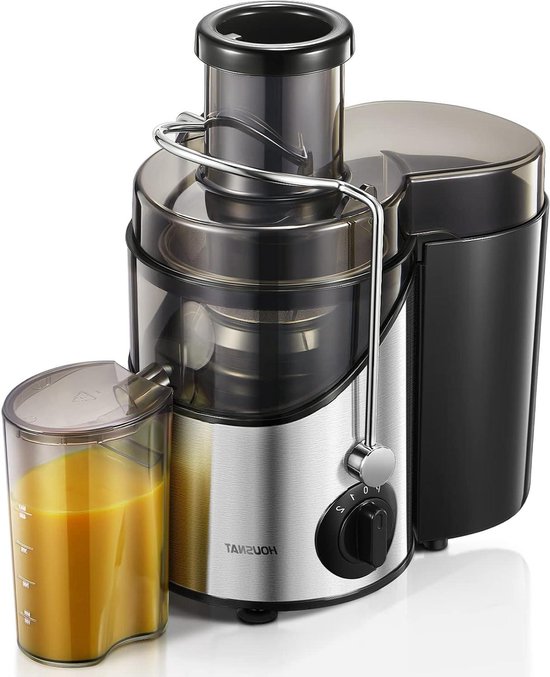 Sapcentrifuge - Fruitpers - Gezonde sappen maken - 3 snelheden - 450 ml - Zilver