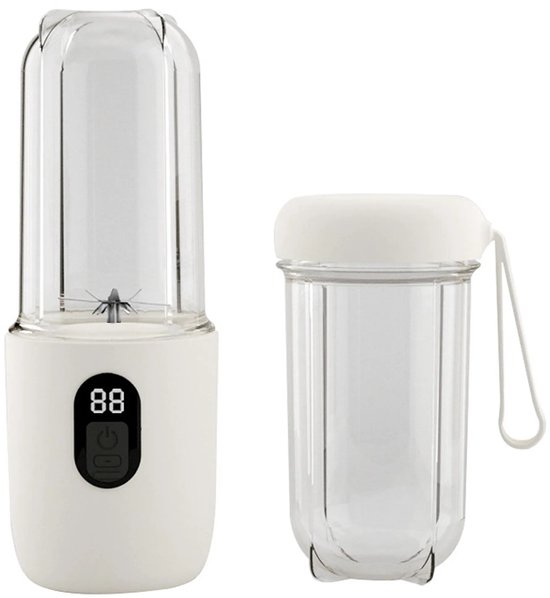 Sapcentrifuge Geschikt voor digitaal display, USB-oplaadfunctie, mini-elektrische blender, 16 messen van Merkloos
