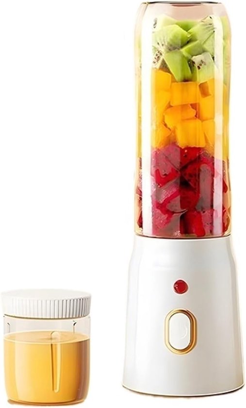 Sapcentrifuge - Sapcentrifuges groenten en fruit - Draagbare draadloze sapcentrifuge - USB oplaadbare sapcentrifuge - Mini fruitblender - Maakt smoothies en mixdranken - Geschikt voor thuis, op kantoor en op reis - 18 x 9 cm