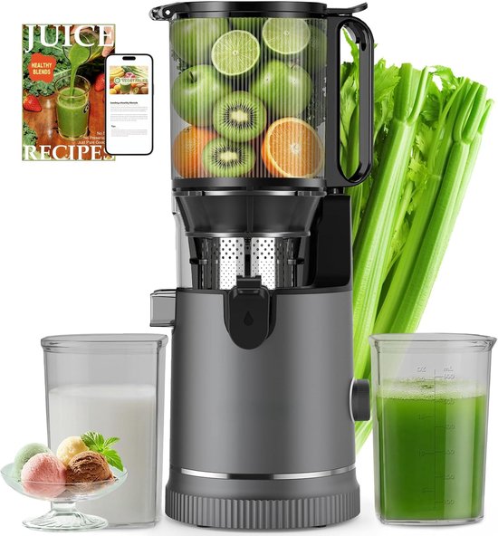 Sapcentrifuge Slow Juicer 400 W, 152 mm XXL vulschacht, 3-in-1 sappers - ShopVlot