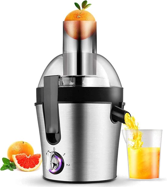 Sapcentrifuge - Slow Juicer - Hele Vruchten - 9999% Pulpvrij - Compact Lichtgewicht