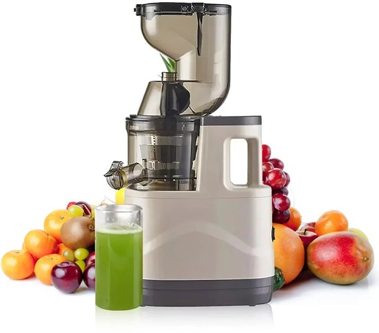 Sapcentrifuge - Slow Juicer - Sapcentrifuge Groente en Fruit - Grote Vulopening 8 CM - 500 Watt - Anti-druppel
