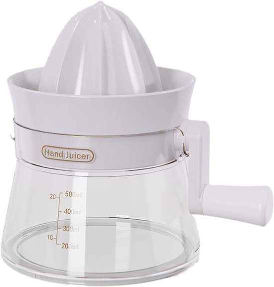 Sapcentrifuge-slowjuicer-Juicer-Fruitpers-Handheld-500 ml-Eenvoudig handmatig ontwerp- Kan gebruikt worden om citrus- en citroensap uit te persen van Merkloos