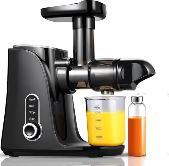Sapcentrifuge - Slowjuicer - Sapcentrifuges groenten en fruit - Zwart van Merkloos