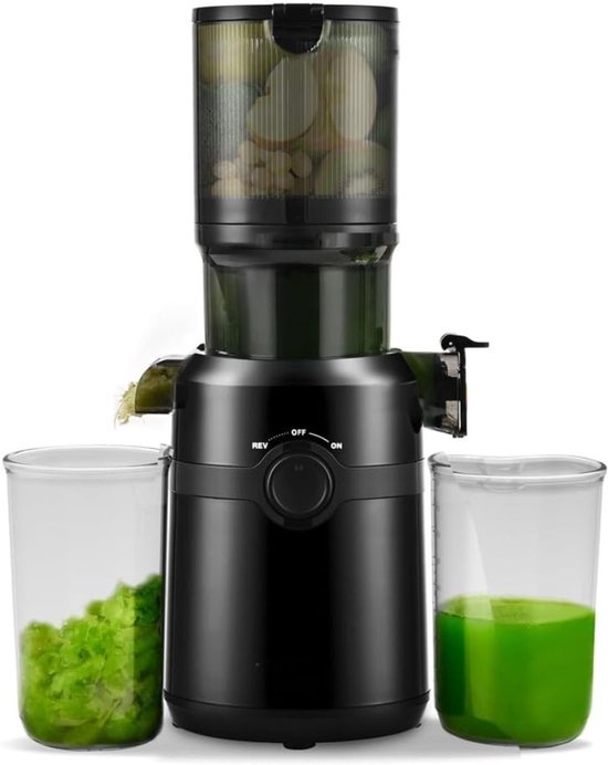 Sapcentrifuge - Slowjuicer voor Groenten & Fruit - Krachtige motor - Zwart