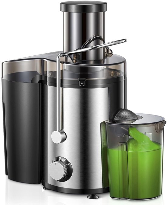Sapcentrifuge Voor Groenten & Fruit Krachtige Juicer – Sapmaker Met 2 Snelheden Voor Hard En Zacht Fruit – Sapmachine Met Brede Vulopening En RVS Filter | Premium Keukengerei Voor Vers Sap In Seconden van Merkloos