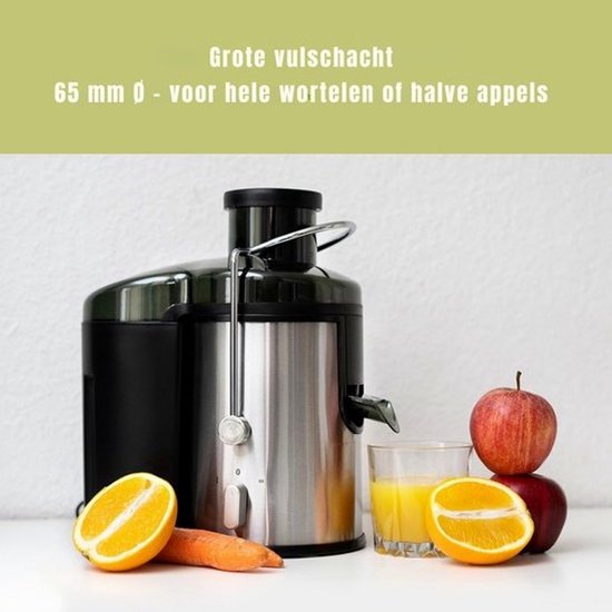 Sapcentrifuges groenten en fruit - Slowjuicer - ‎10 x 10 x 10 cm - Zilver van Merkloos