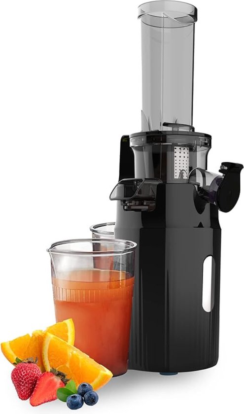 Sapcentrifuges Groenten En Fruit – Slowjuicer Met 3 Snelheden – Sapcentrifuge 300ml - slow juicer – Zwart van KitchenBrothers