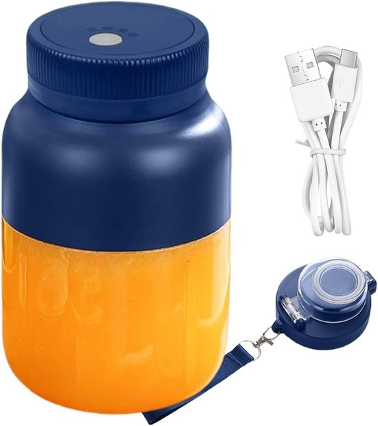 Sapmachine Citruspers - Fruitpers Blender - Gezond Sap Maken - Draagbaar Oplaadbaar - 800 ml Capaciteit