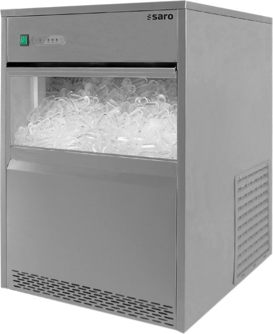 Saro Ijsblokjes machine 26Kg/24uur - opslag 6kg - RVS - 2 jaar garantie - professioneel Model EB 26 van Saro