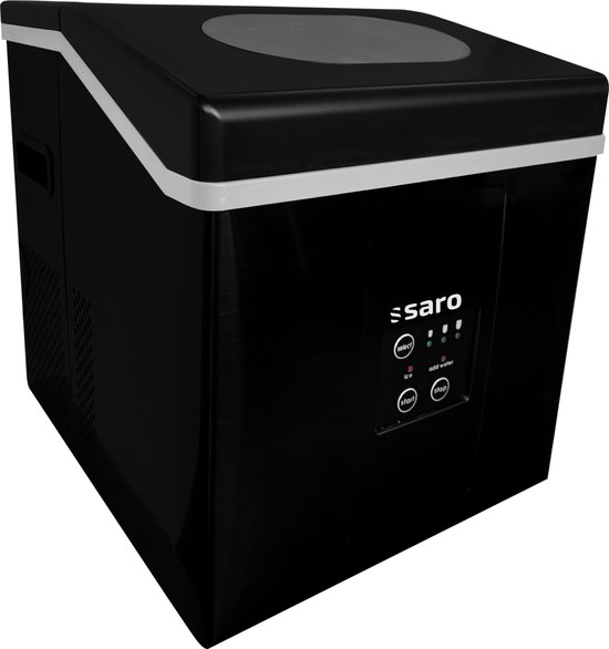 SARO IJsblokjesmachine EB 15 S PRO - 15 kg/24u - RVS - 3 formaten holle ijskegels - PRO energiezuinig - Compact & stil - Bestel nu! van Merkloos