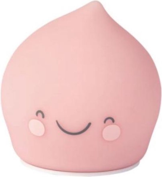 Saro Nachtlampje Druppel Junior 11 X 9 Cm Siliconen Zalmroze van Saro