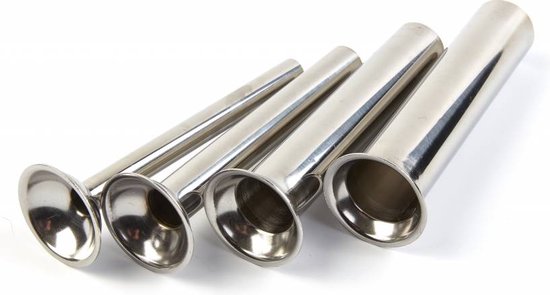 Sausage Filler Stainless Steel Tubes - Set of 4 Pieces